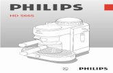 HD 5665 - Philips · PDF file Le café espresso est obtenu par passage d'eau trè s chaude sous pression à travers de la poudre de café . Le café espresso est servi dans de petites