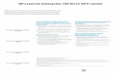 IPG HW HPS Commercial MFP Datasheet 4P · PDF file Som HP LaserJet Enterprise MFP M725dn, med inbyggd fax Integrerad arksamlare med häftningsfunktion för 500 ark Arkmatare och stativ