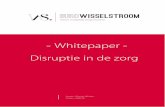 Whitepaper - Disruptie in de zorg  · PDF file Auteur: Wouter Wolters Versie: v260318 - Whitepaper - Disruptie in de zorg. 1. Samenvatting Steeds meer ontwikkelingen in de maatschappij