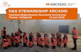 H&S STEWARDSHIP ARCADIS - Duurzame Leverancier · PDF file 2018-06-26 · © Arcadis 2017 Arcadis wil dat: •H&S integraal deel uitmaakt van het dagelijks denken en handelen van alle