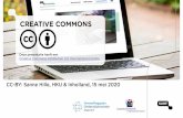 CREATIVE COMMONS - SURF Communities · PDF file 2020-05-15 · CREATIVE COMMONS Dezepresentatieheefteen Creative Commons Attribution 4.0 International-licentie CC-BY: Sanne Hille,