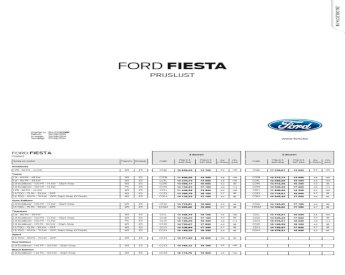 Prijslijst Ford Fiesta - [PDF Document]